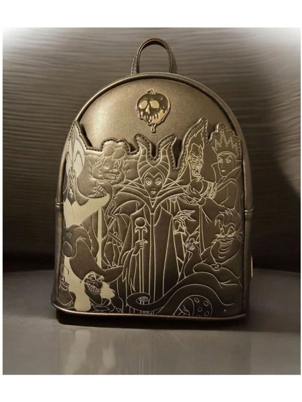 Loungefly x Disney Villains Full Cast Blackout Mini Backpack Black Gray FA NWT